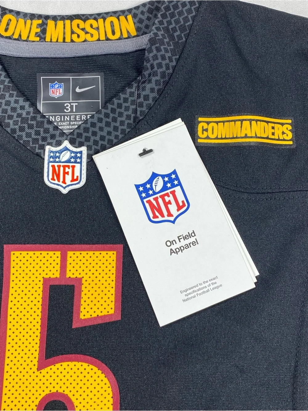 Nike Jayden Daniels #5 Washington Commanders Youth 3T Jersey NWT On Field NFL
